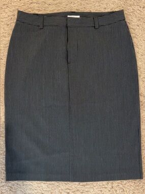 GAP Black Pinstripe Pencil Skirt